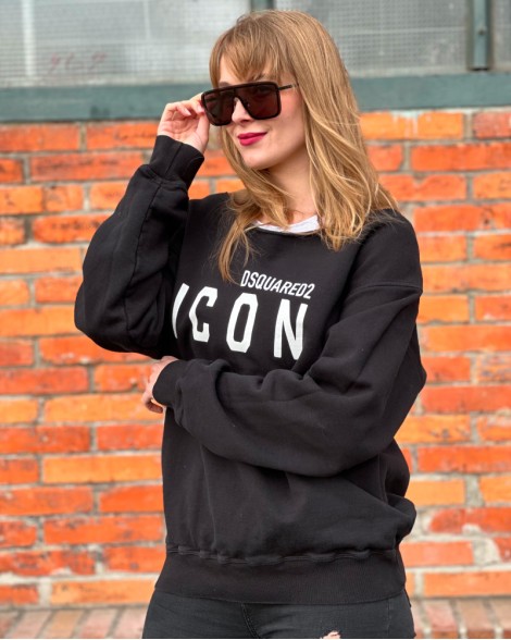 Mikina dámská Dsquared2 ICON černá